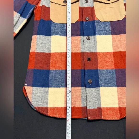 Todd Snyder & LL Bean Chamois Tan Plaid Shirt NWOT Soft Portuguese Flannel - Picture 9 of 12